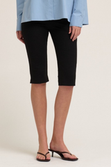 Black Capri Jersey Leggings