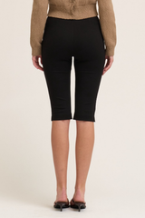 Black Capri Jersey Leggings