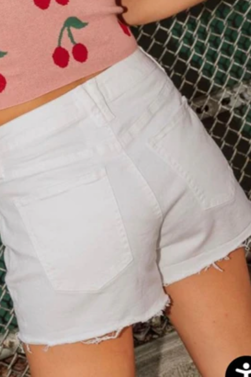 Emma Halo White Shorts