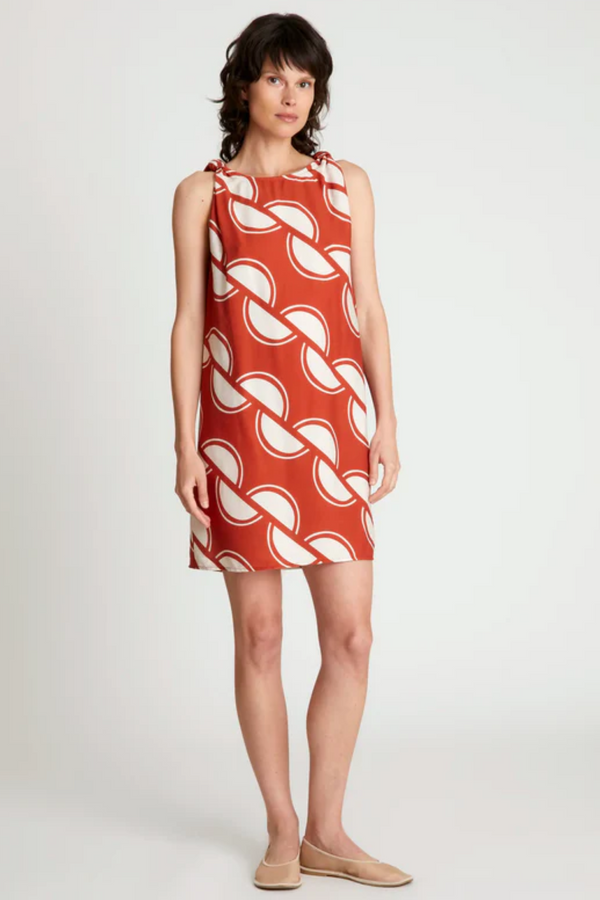 Coconut Geometric Print Dress