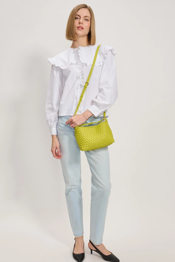 Lemon Kaia Woven Crossbody