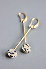 Dalmatian earrings