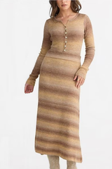 Caramel Ombré Essence Knit Shirt