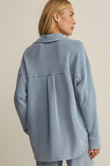 Ocean Air Indigo All Day Knit Denim Jacket