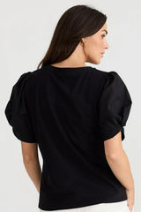 Black Abigail Tee