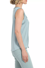 Detox Green Filipa Mix Media Tank Top