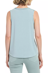 Detox Green Filipa Mix Media Tank Top