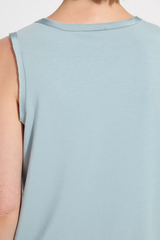 Detox Green Filipa Mix Media Tank Top
