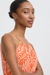 Orange Joell Slip Dress