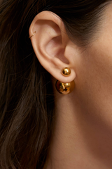 Duo Studs - 18k Gold Plated