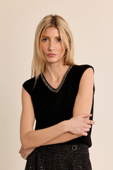 Black Knit Tank Top