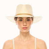 Handwoven Ivory Toyo Straw Panama