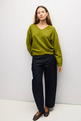 Chartreuse  Naomi Sweater V Neck Sweater