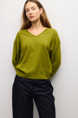 Chartreuse  Naomi Sweater V Neck Sweater