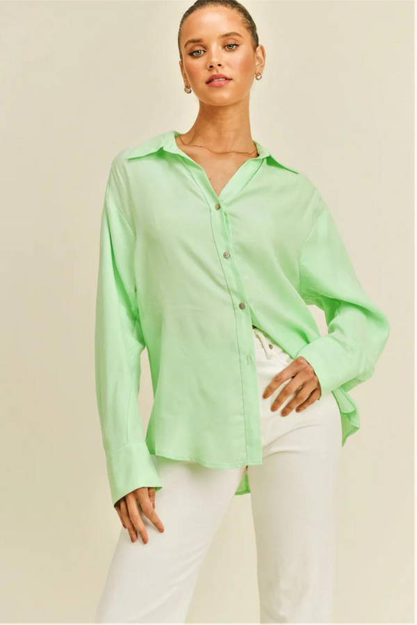 Mint Marilyn Button Down Blouse