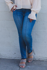 Medium Wash with Center Seam Jeans