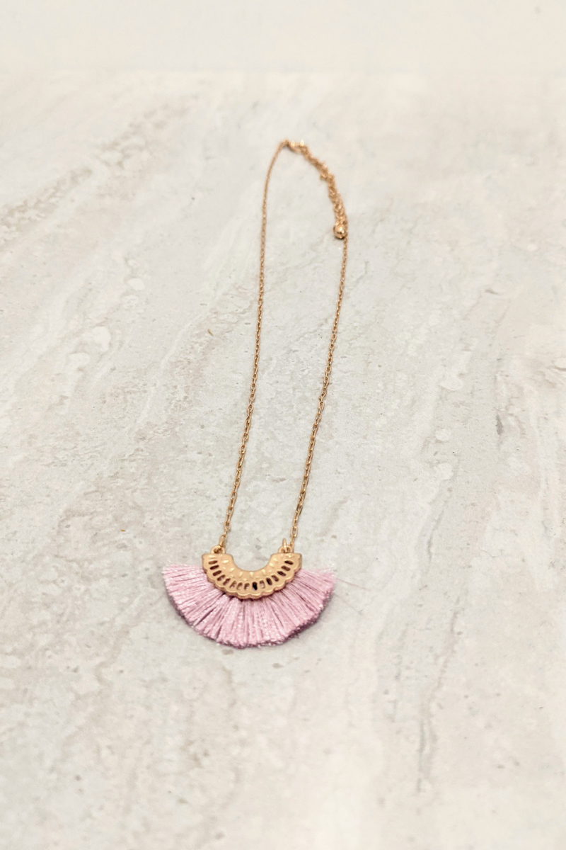 Fan 2025 tassel necklace