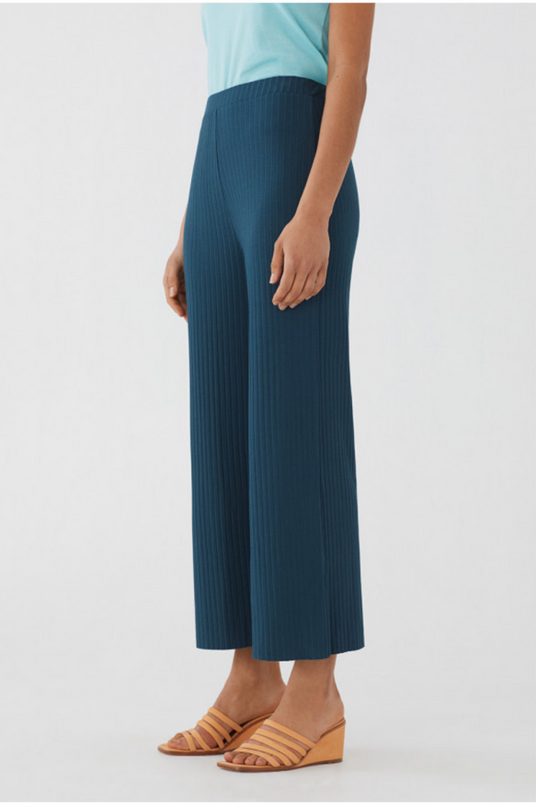 Cobalt Blue Ribbed Pants