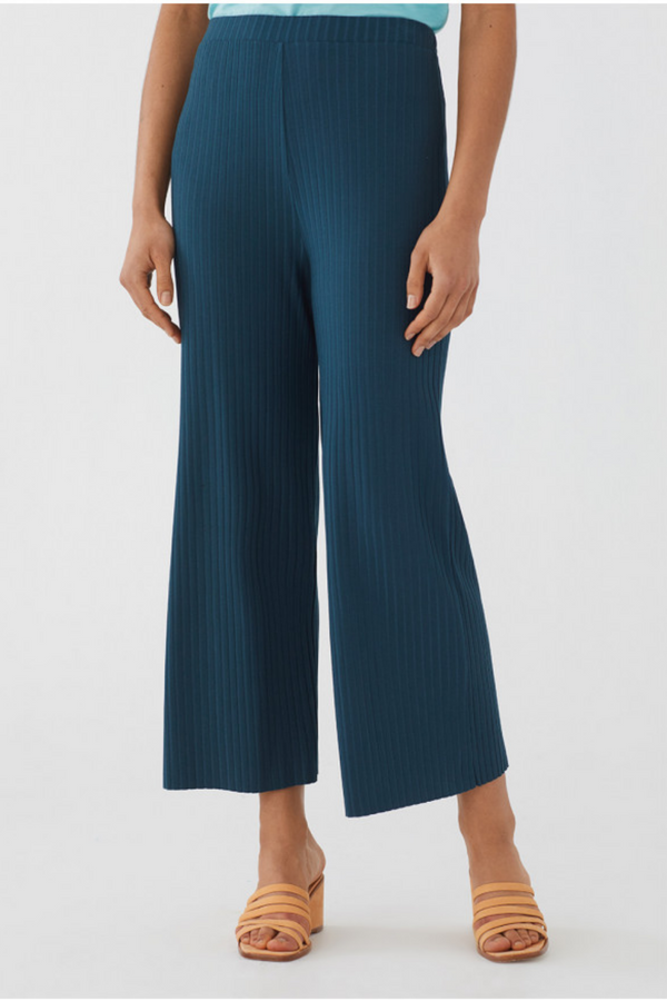 Cobalt Blue Ribbed Pants