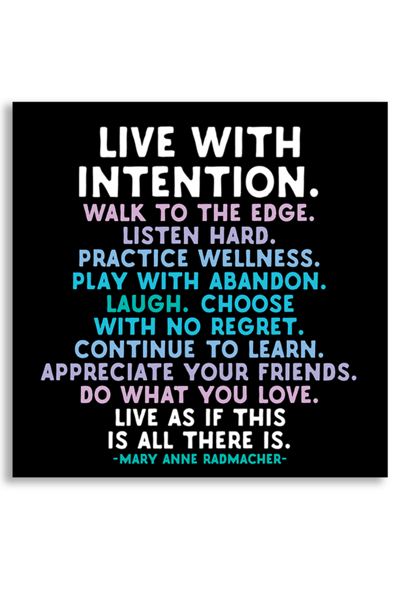 Live with Intention Magnet