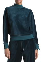 Teal Angled Set-in Sleeve Pullover