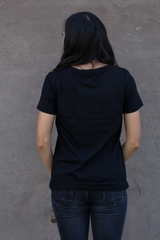 Black Sanal Crocodile Short Sleeve T-Shirt