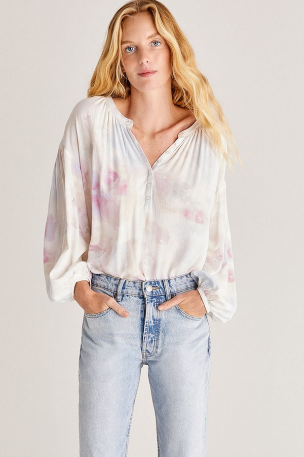 Bayfront Blurred Woven Top