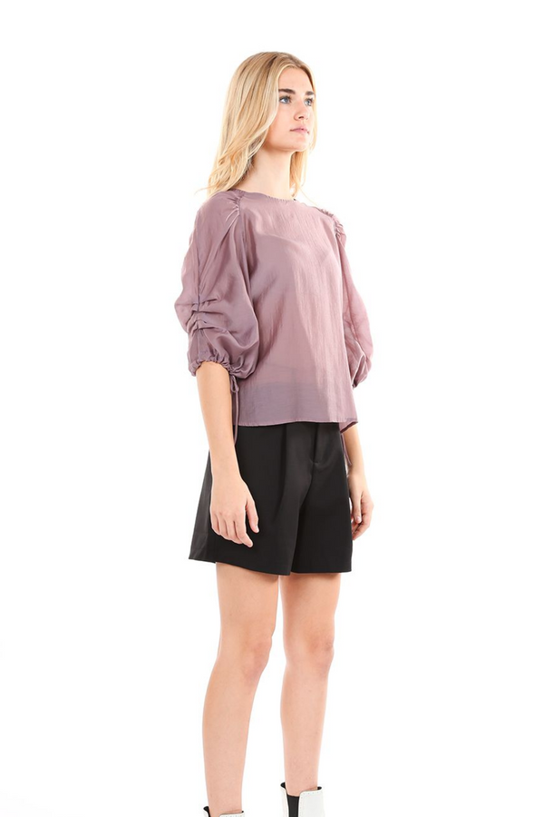 Plum 3/4 Sleeve Top