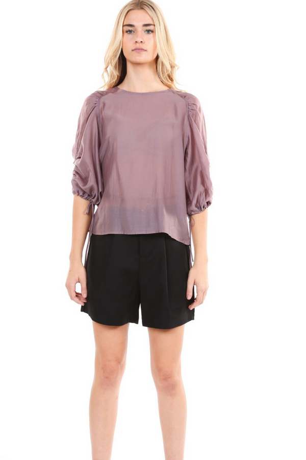 Plum 3/4 Sleeve Top
