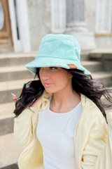 Mint Solid Terry Bucket Hat