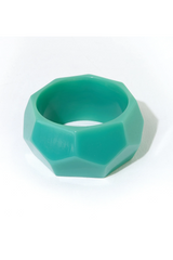 Mint Hex Resin Bangle Bracelet