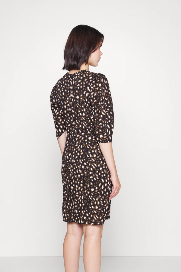 Black and Brown Print Jessica Dress