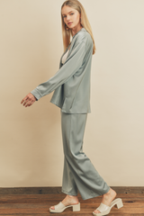 Seafoam Do Your Thing Shirt And Pants Set