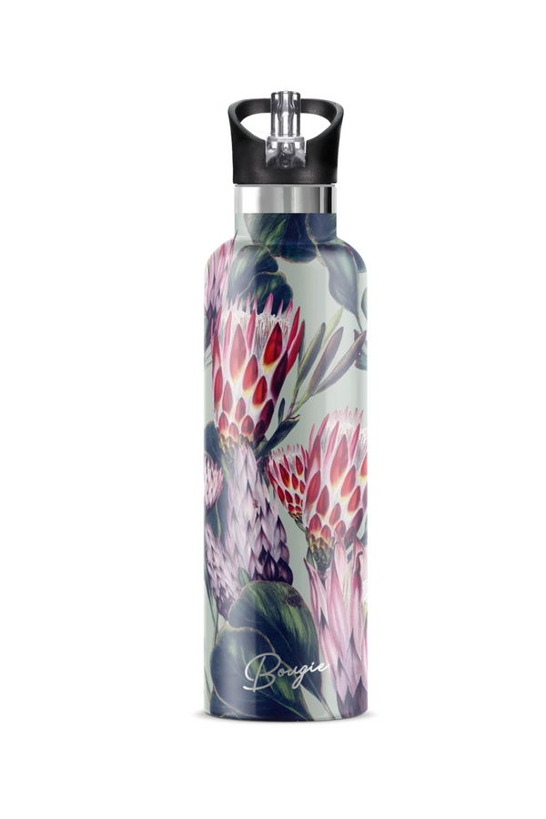 25oz Protea Flower Print Water Bottle