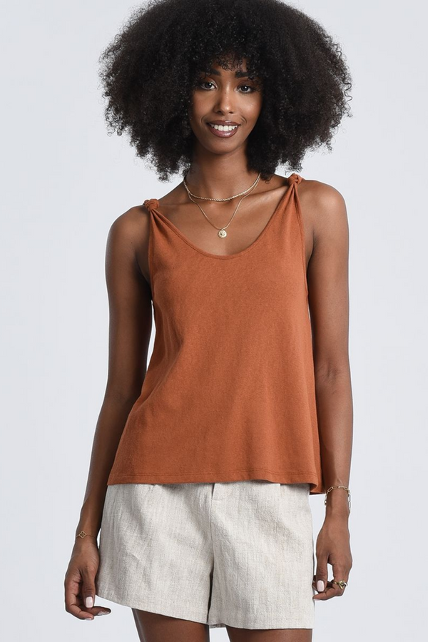 Caramel Knitted Tank Top