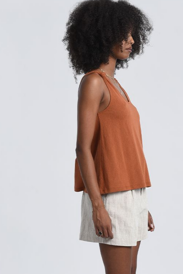 Caramel Knitted Tank Top