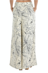 Beverly Natural Palm Wide Leg Pant